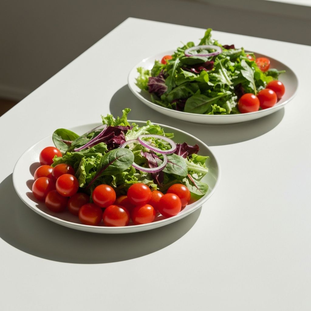 Frische Salatzutaten